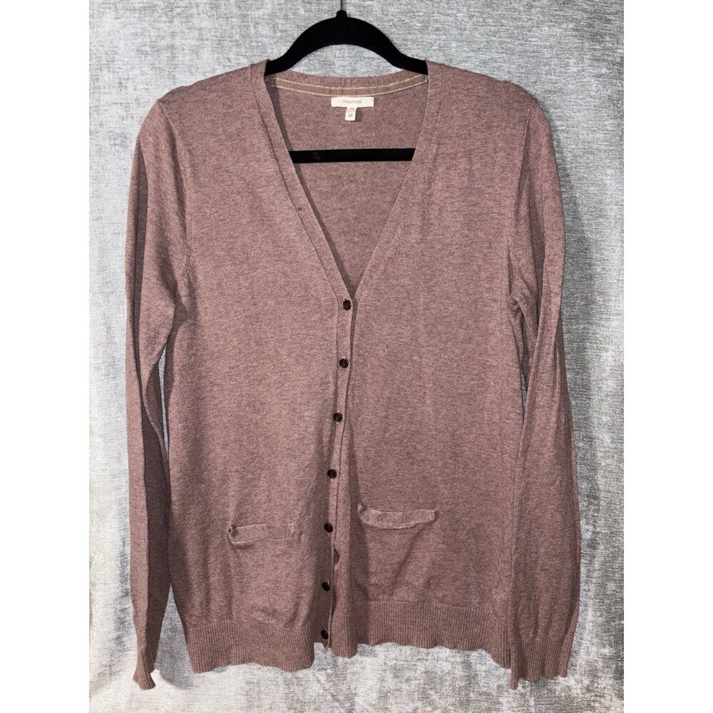 Women’s Knit Mauve Cardigan Size Medium